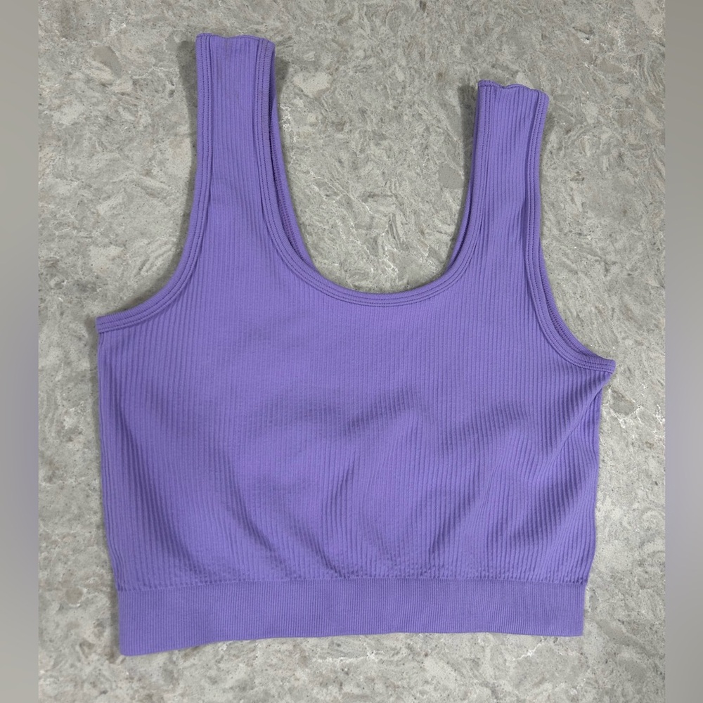 3/$22 PacSun Contour Lavender Ribbed Seamless Crop Top NWOT